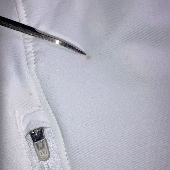 Womens Peter Millar Large Zip Up Light White Jacket W/ Baylor University Logo - Picture 7 of 13